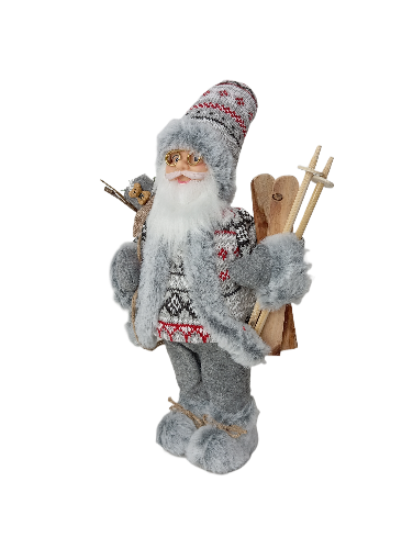 Интерьерная игрушка "Санта Клаус с мешком", 30 см
