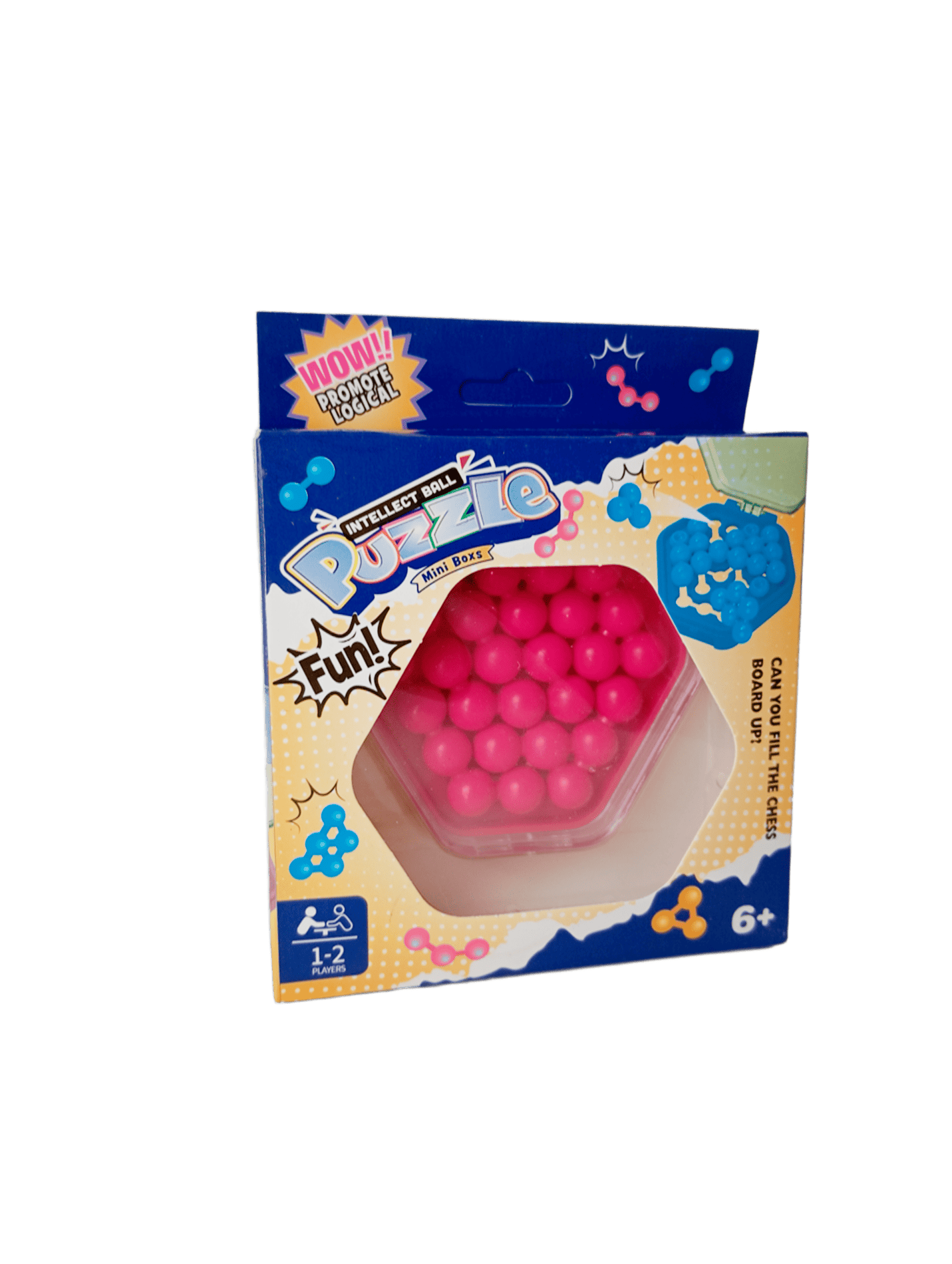 Игра -головоломка Бусины, розовый
